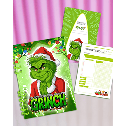 Diseños Plantillas Planner Diario Grinch Navidad Archivos PDF