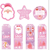 Diseños Plantillas Tag Rosa Navidad Archivos PDF