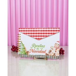 Diseños Plantillas Recetario y Casita Navidad Archivo Studio y PDF