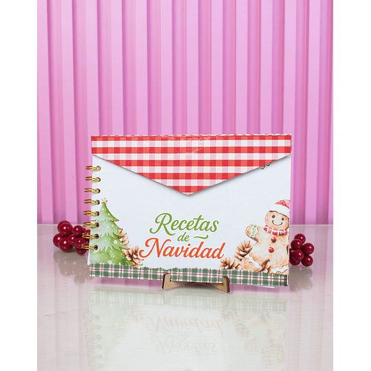 Diseños Plantillas Recetario y Casita Navidad Archivo Studio y PDF