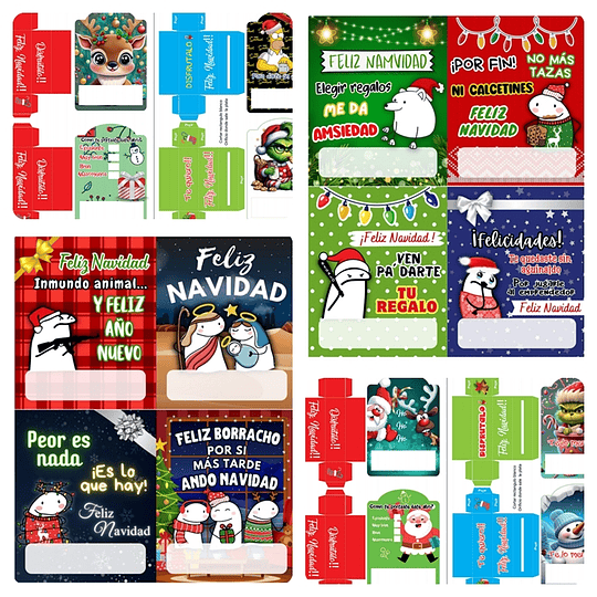 Diseños Plantillas Porta Billetes Navidad Archivos PDF