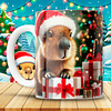 12 Diseños Plantillas Tazas Capibara Navidad Archivos JPG