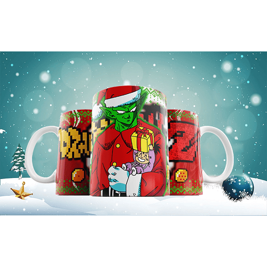 19 Diseños Plantillas Tazas Patron Ugly Navidad Archivos JPG