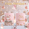 10 Diseños Plantillas Tazas Navidad Rosa Archivos PNG