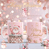 10 Diseños Plantillas Tazas Navidad Rosa Archivos PNG