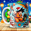 Diseños Plantillas Tazas Dragon Ball Z Navidad Archivos JPG
