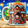 Diseños Plantillas Tazas Dragon Ball Z Navidad Archivos JPG