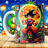 Diseños Plantillas Tazas Dragon Ball Z Navidad Archivos JPG