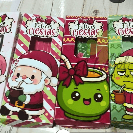 Diseños Plantillas Cajas Porta Bombillas Navidad Archivos PDF