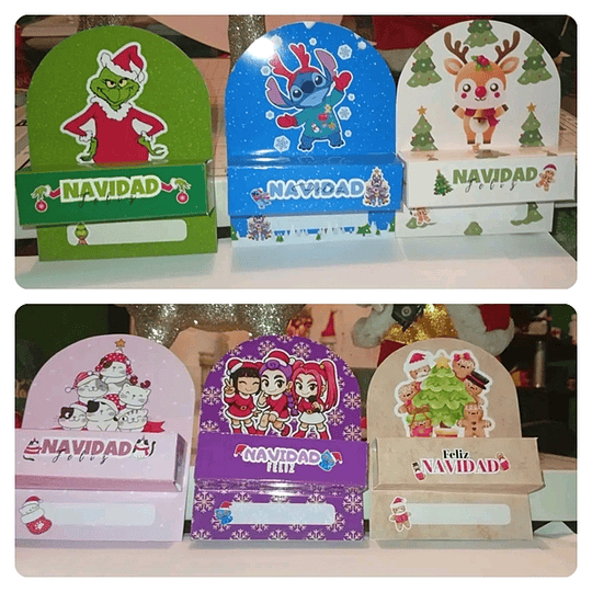 Diseños Plantillas Cajitas Porta Billetes Navidad Archivos PDF