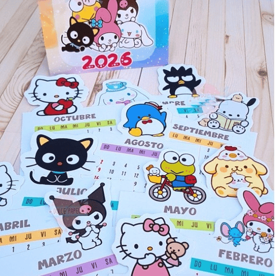 Diseños Plantillas Calendarios Carpitas 6 Diseños 2026 Archivos PDF