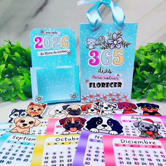 Diseños Plantillas Calendarios Gatitos Y Perritos 2026 Archivos Power Point