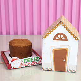 Diseños Plantillas Pack Navideño Caja Pan Dulce Archivos PDF Studio PNG