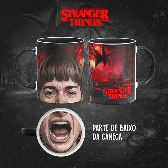 13 Diseños Plantillas Tazas Stranger Things Boca Archivos PNG