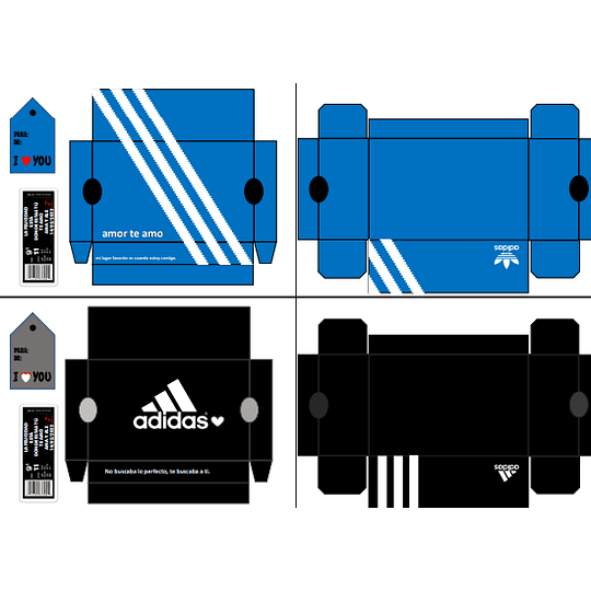 12 Plantillas de Diseño Cajas de Zapatos San Valentín Archivos PDF