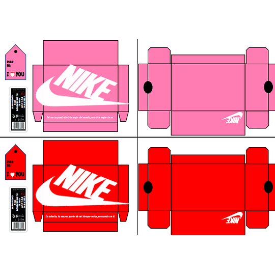 12 Plantillas de Diseño Cajas de Zapatos San Valentín Archivos PDF