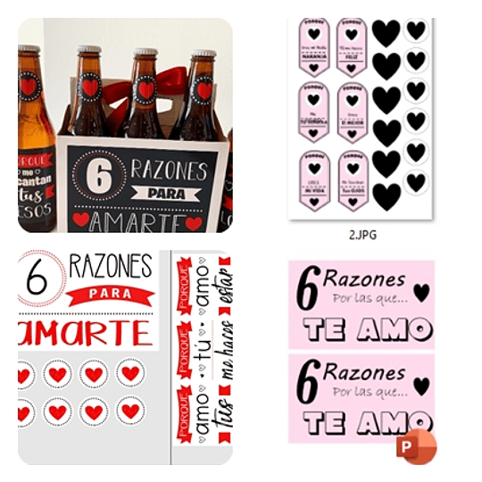Plantillas de Diseño Etiquetas para Cervezas 6 Razones Archivos PDF