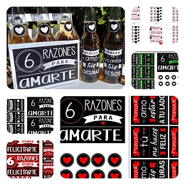 Plantillas de Diseño Etiquetas para Cervezas 6 Razones Archivos PDF