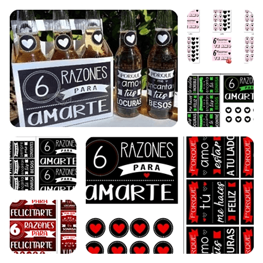 Plantillas de Diseño Etiquetas para Cervezas 6 Razones Archivos PDF