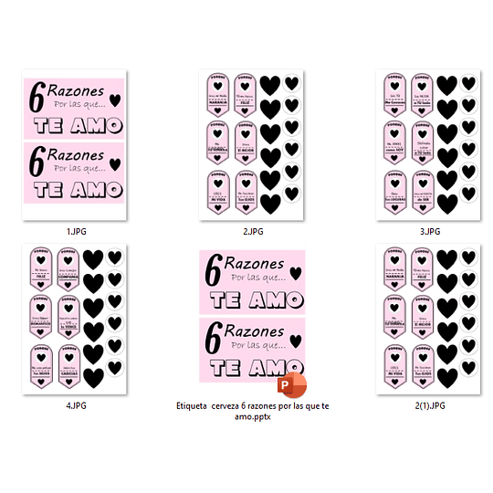 Plantillas de Diseño Etiquetas para Cervezas 6 Razones Archivos PDF