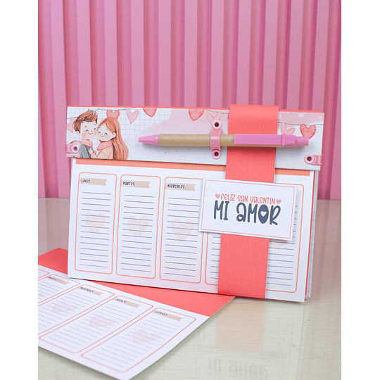 Plantillas de Diseño Organizador Diario San Valentín Archivos PDF y Studio