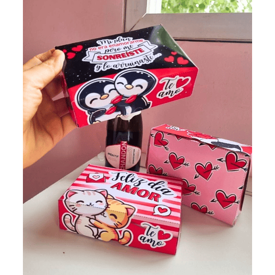 Plantillas de Diseño Bomboneras San Valentín Archivos PDF