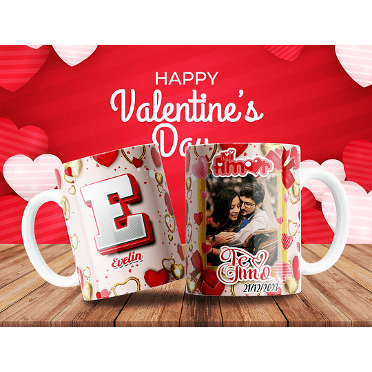 Plantillas de Diseño ABC Tazas Día del Amor Archivos PDF