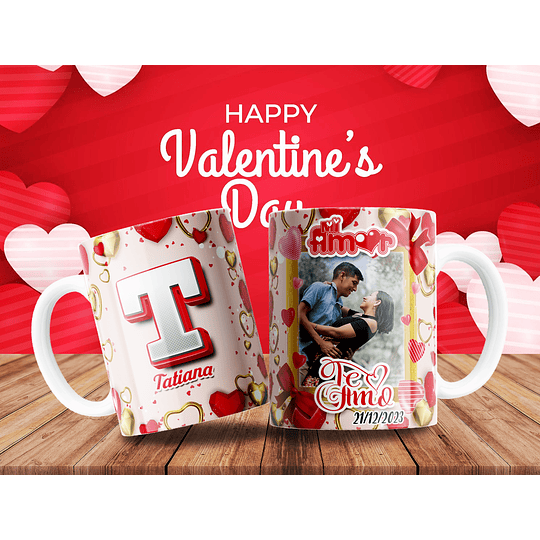 Plantillas de Diseño ABC Tazas Día del Amor Archivos PDF