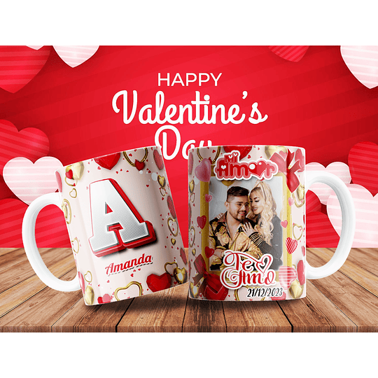 Plantillas de Diseño ABC Tazas Día del Amor Archivos PDF