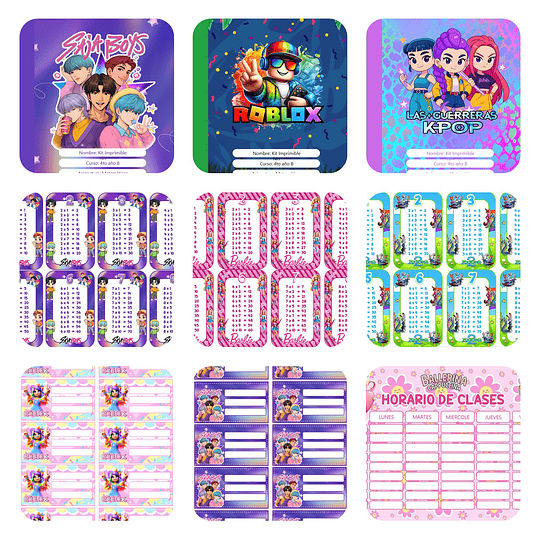 Plantillas de Diseño Pack Escolar 2026 Archivos Power Point y PNG