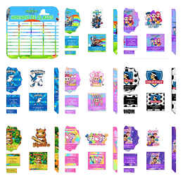 Plantillas de Diseño Pack Escolar 2026 Archivos Power Point y PNG