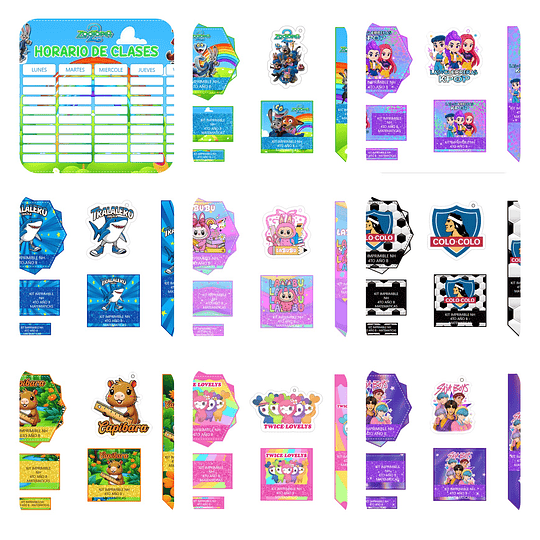 Plantillas de Diseño Pack Escolar 2026 Archivos Power Point y PNG