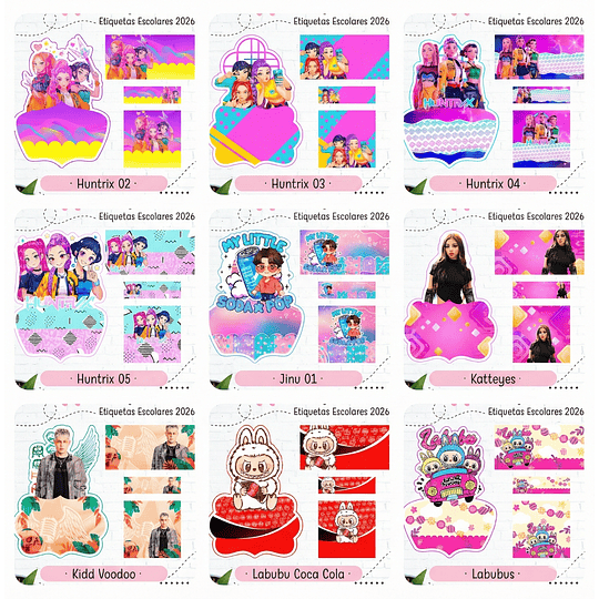 38 Plantillas de Diseño Etiquetas 2026 Archivos PNG