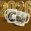 Plantillas de Diseño Tazas Año Nuevo 3 2026 Archivos Editables Photoshop