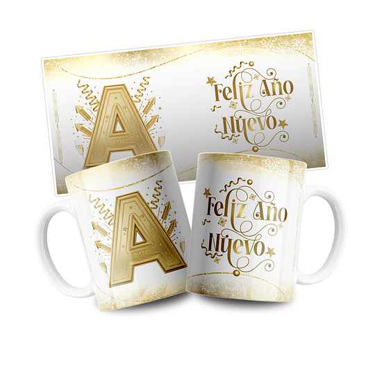 26 Plantillas de Diseño Tazas Año Nuevo Archivos PNG y Editables PSD