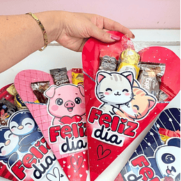 Plantillas de Diseño Conos San Valentín Archivos PDF