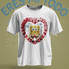 12 Plantillas de Diseño Remera Camiseta Bob Esponja San Valentín Archivos PNG