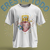 12 Plantillas de Diseño Remera Camiseta Bob Esponja San Valentín Archivos PNG