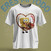 12 Plantillas de Diseño Remera Camiseta Bob Esponja San Valentín Archivos PNG