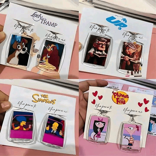 Plantillas de Diseño Llaveros Parejas Archivos PDF