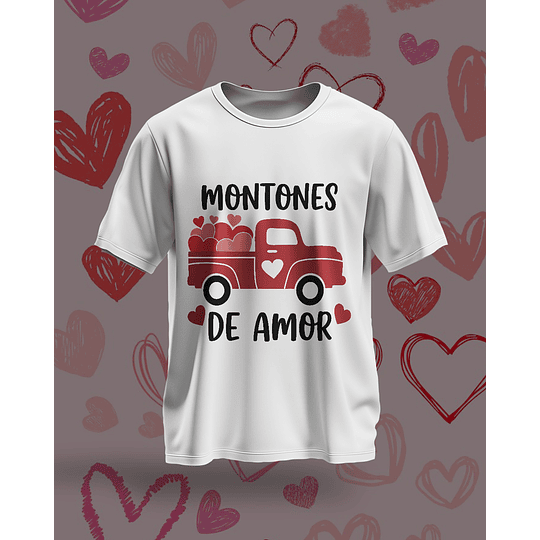14 Plantillas de Diseño Remera Camiseta San Valentín Archivos PNG