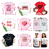 48 Plantillas de Diseño Remera Camiseta San Valentín Archivos PNG