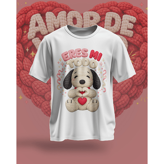 12 Plantillas de Diseño Remera Camiseta Snoopy San Valentín Archivos PNG