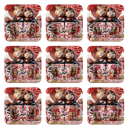 12 Plantillas de Diseño Tazas Capibara N°4 San Valentín Archivos JPG