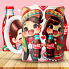 12 Plantillas de Diseño Tazas Coca Cola San Valentín Archivos JPG