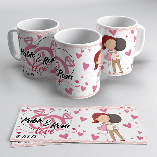 13 Plantillas de Diseño Tazas San Valentin Enamorados Archivos PNG