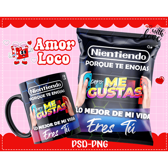Plantillas de Diseño Tazas Golosinas San Valentín Archivos PNG y PSD
