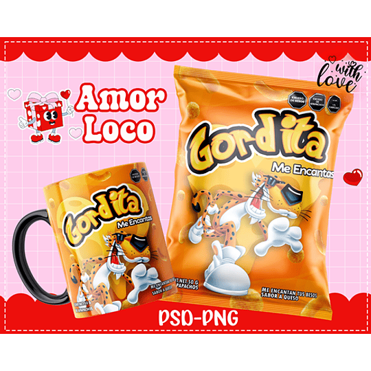 Plantillas de Diseño Tazas Golosinas San Valentín Archivos PNG y PSD