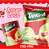 Plantillas de Diseño Tazas Golosinas San Valentín Archivos PNG y PSD
