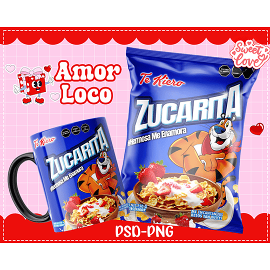 Plantillas de Diseño Tazas Golosinas San Valentín Archivos PNG y PSD